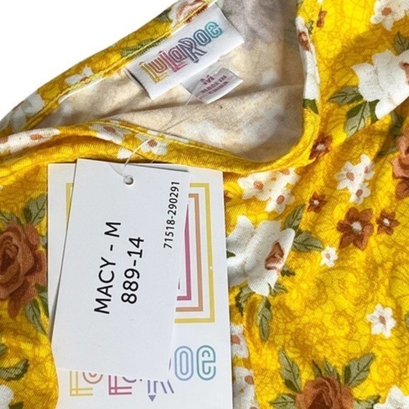 LuLaRoe Floral Macy Maxi Dress Size Medium lc112 - Picture 8 of 9